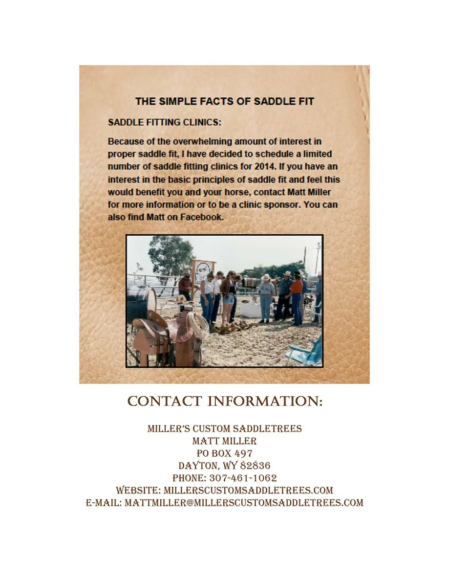 Saddle fitting clinic contact details